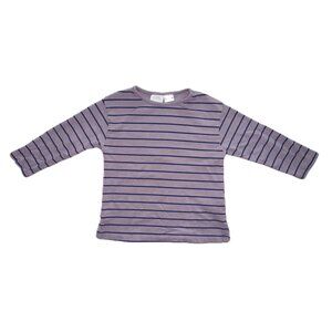 Zara 100% Cotton Striped Long Sleeve Shirt, 12-18 months